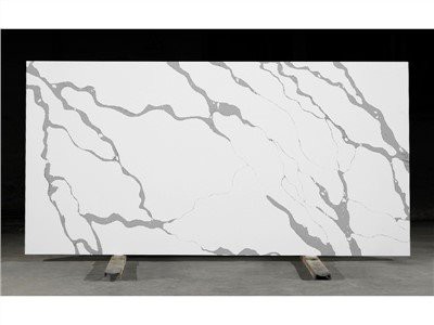 Calacatta Dawb Quartz Chav Ua Noj Countertops
