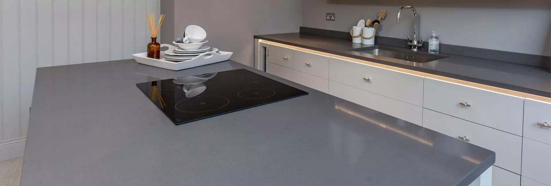 engineered quartz stone kitchen countertop renderings